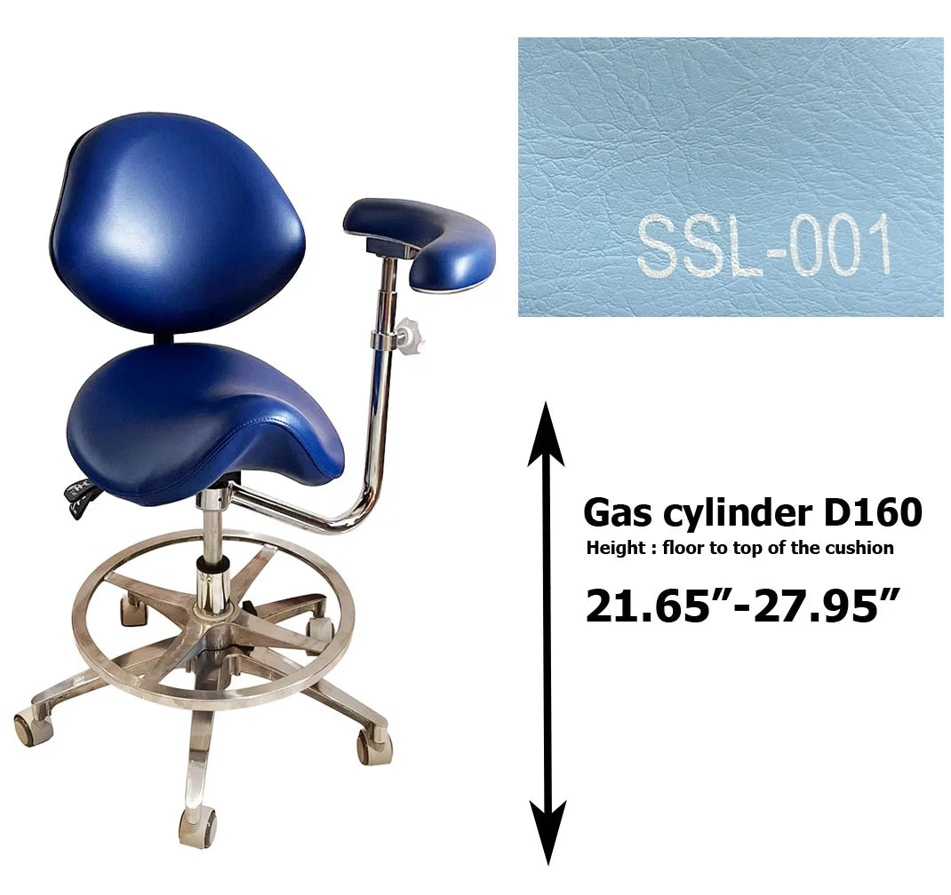 Dental saddle assistant chair S1262 PU leather