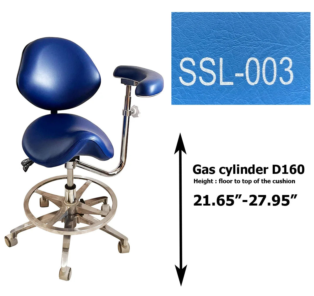 Dental saddle assistant chair S1262 PU leather