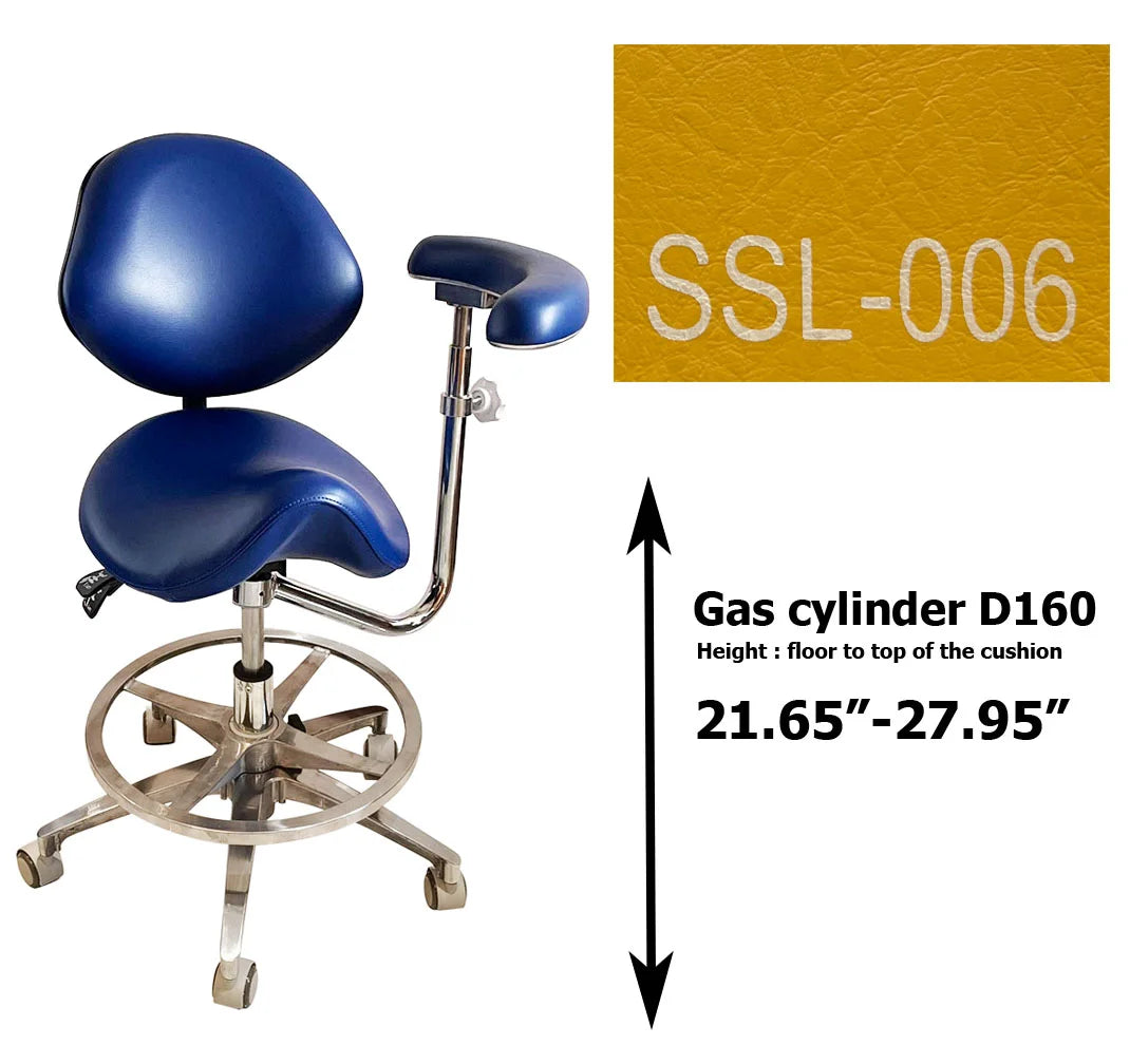 Dental saddle assistant chair S1262 PU leather