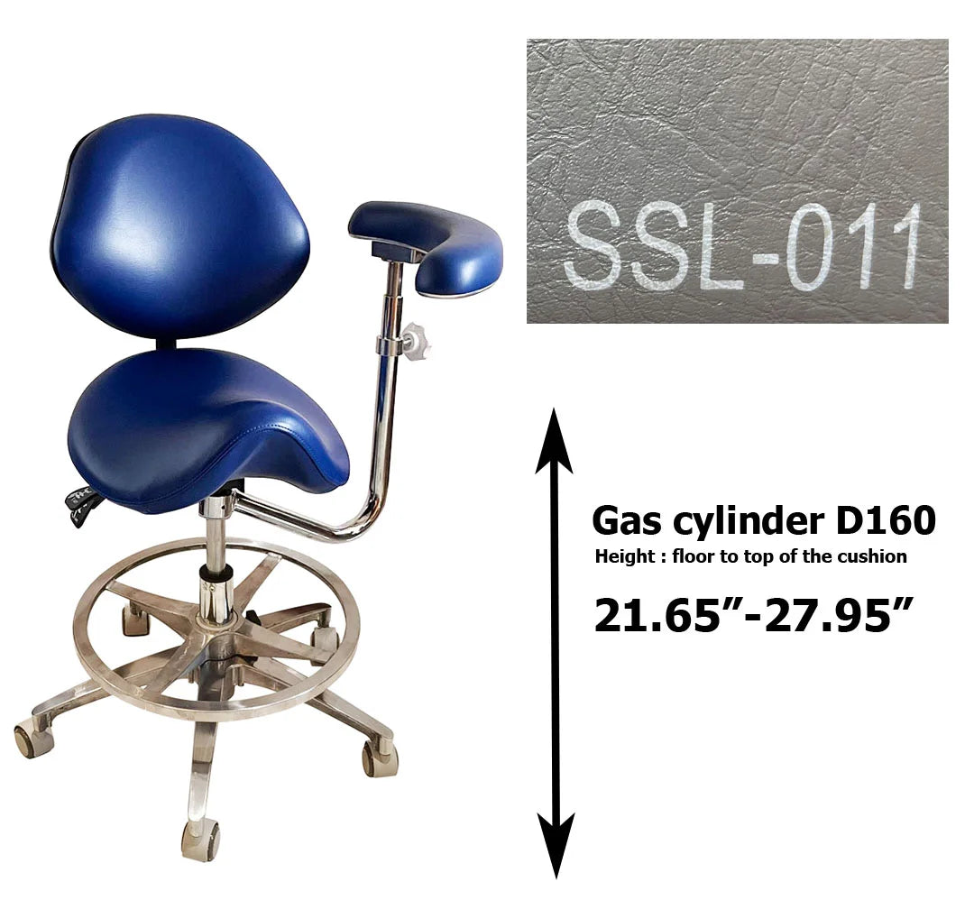 Dental saddle assistant chair S1262 PU leather