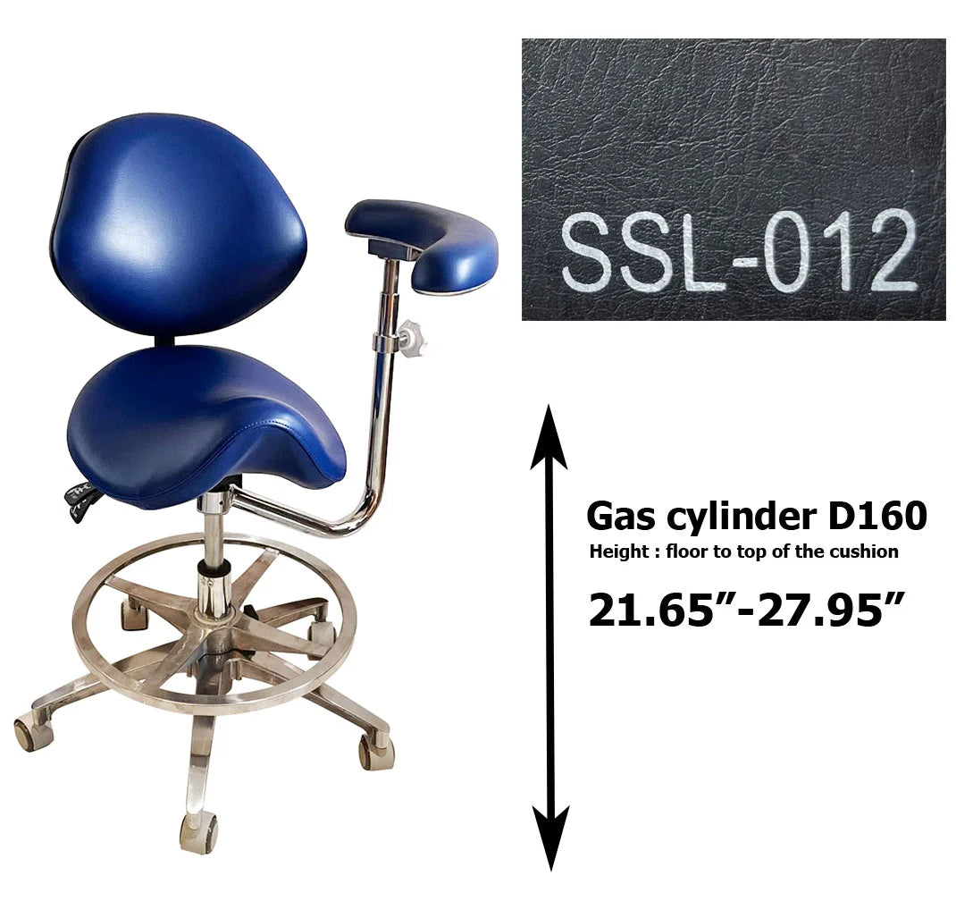 Dental saddle assistant chair S1262 PU leather