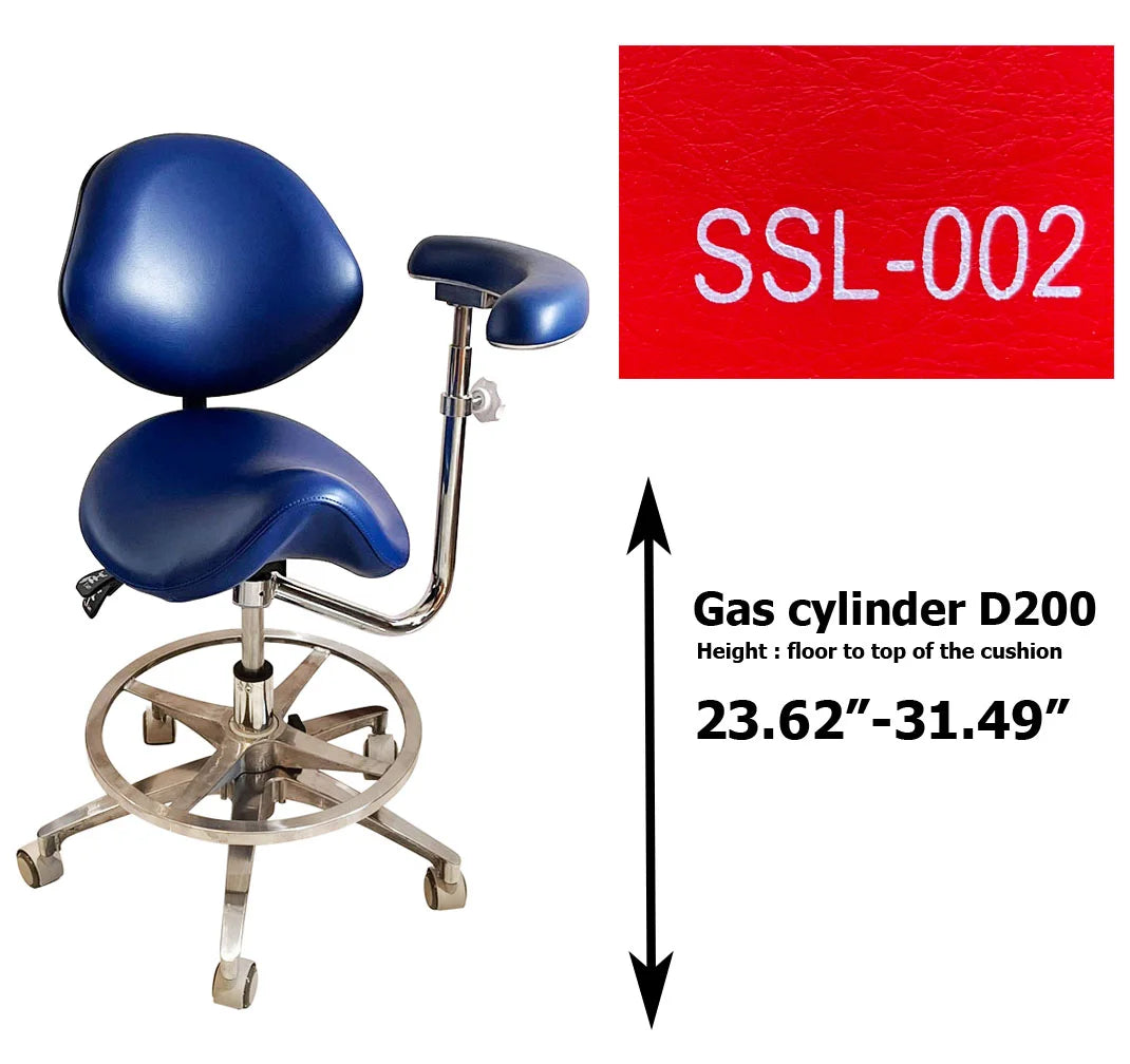Dental saddle assistant chair S1262 PU leather