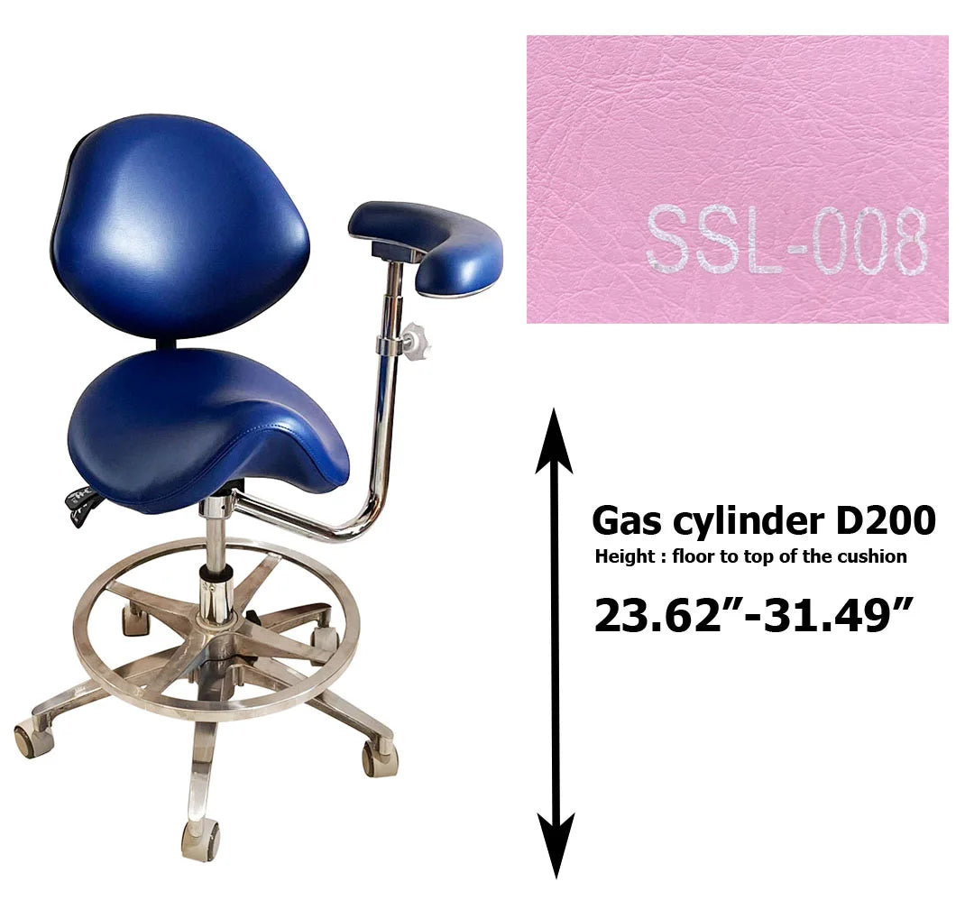 Dental saddle assistant chair S1262 PU leather