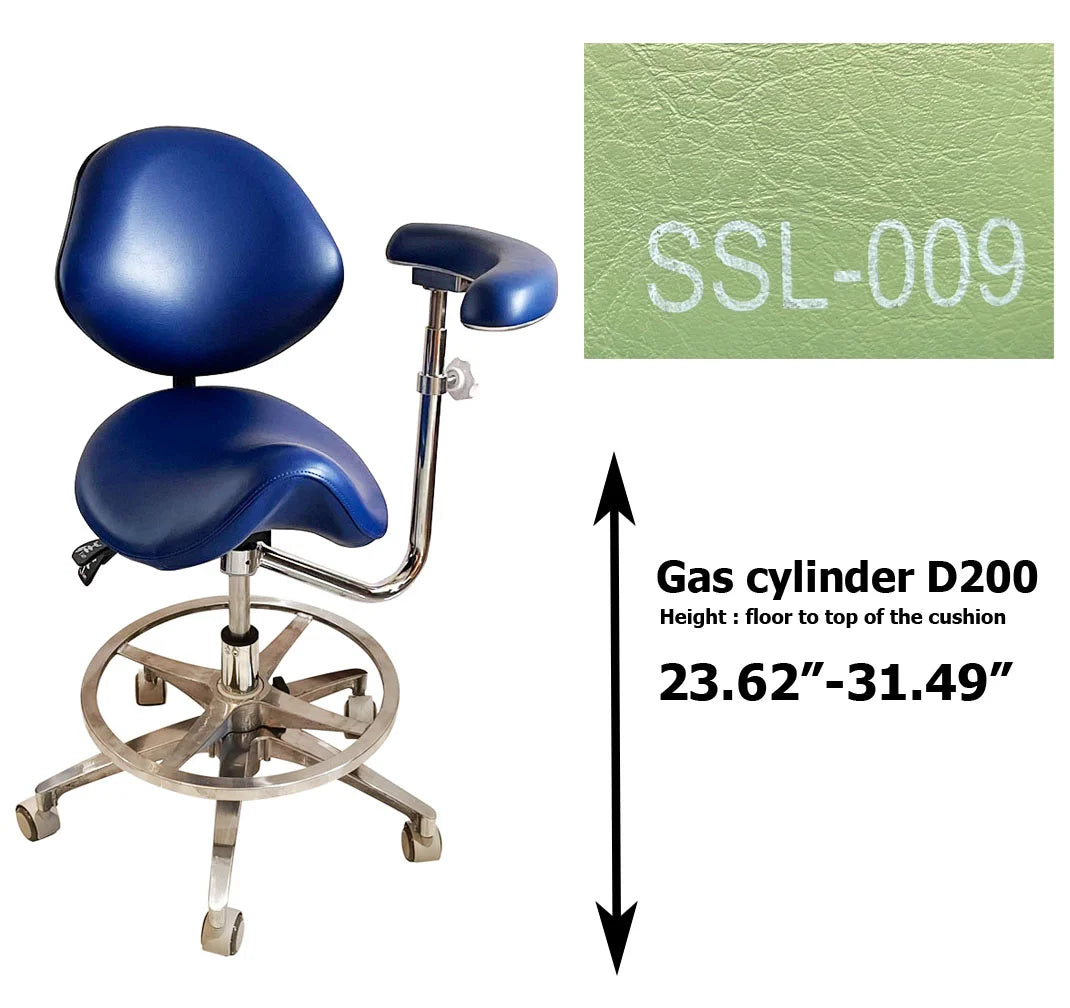 Dental saddle assistant chair S1262 PU leather