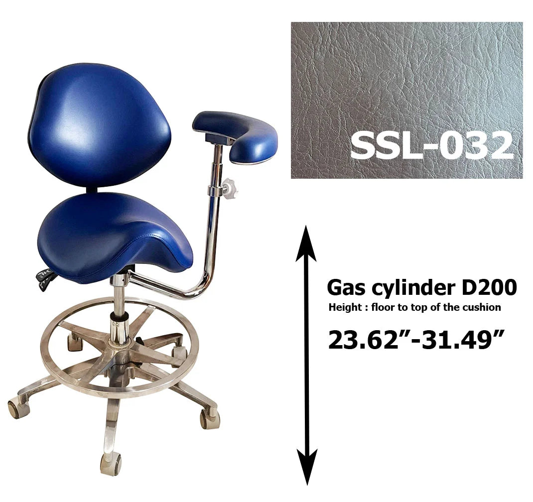 Dental saddle assistant chair S1262 PU leather