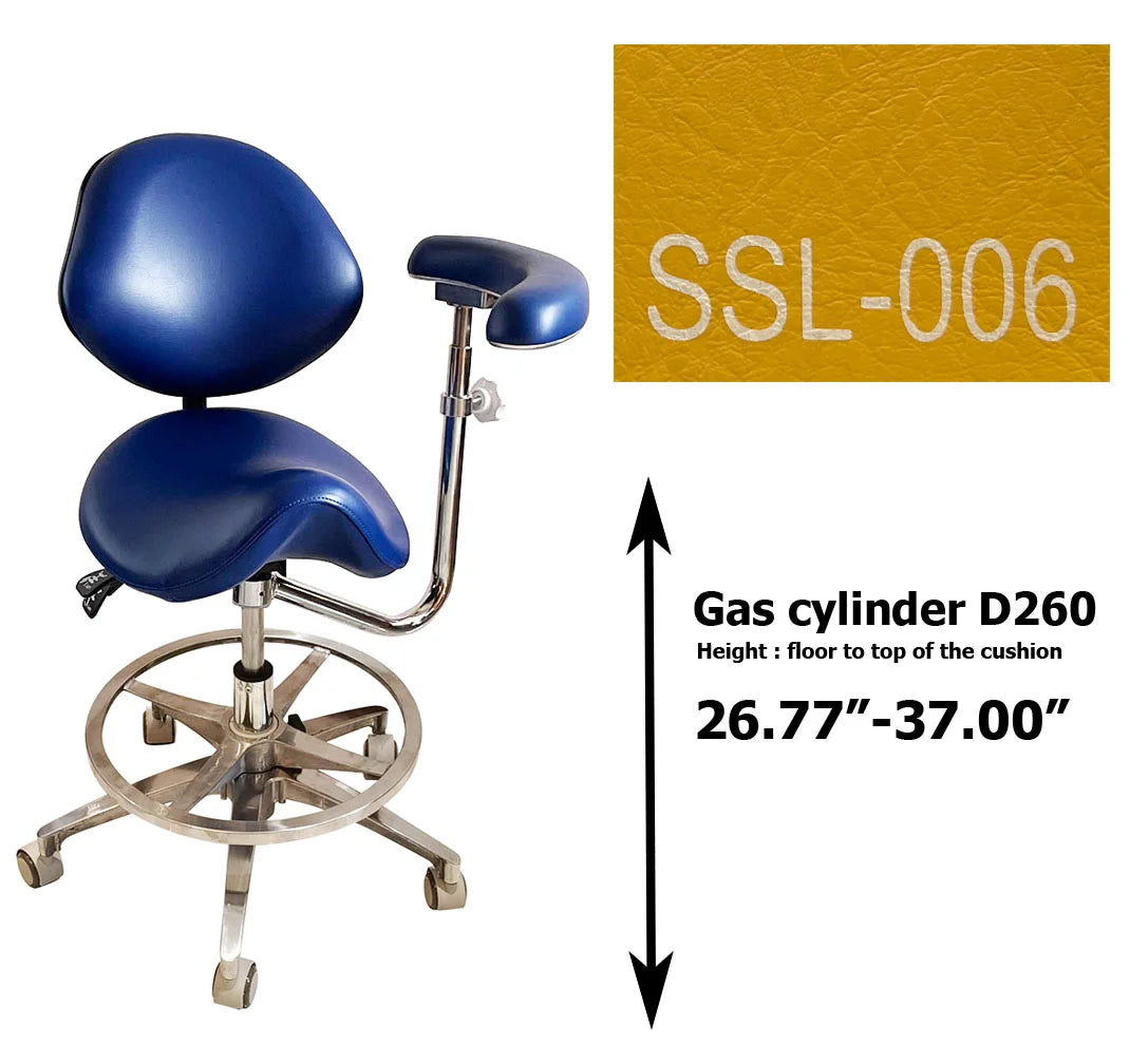 Dental saddle assistant chair S1262 PU leather