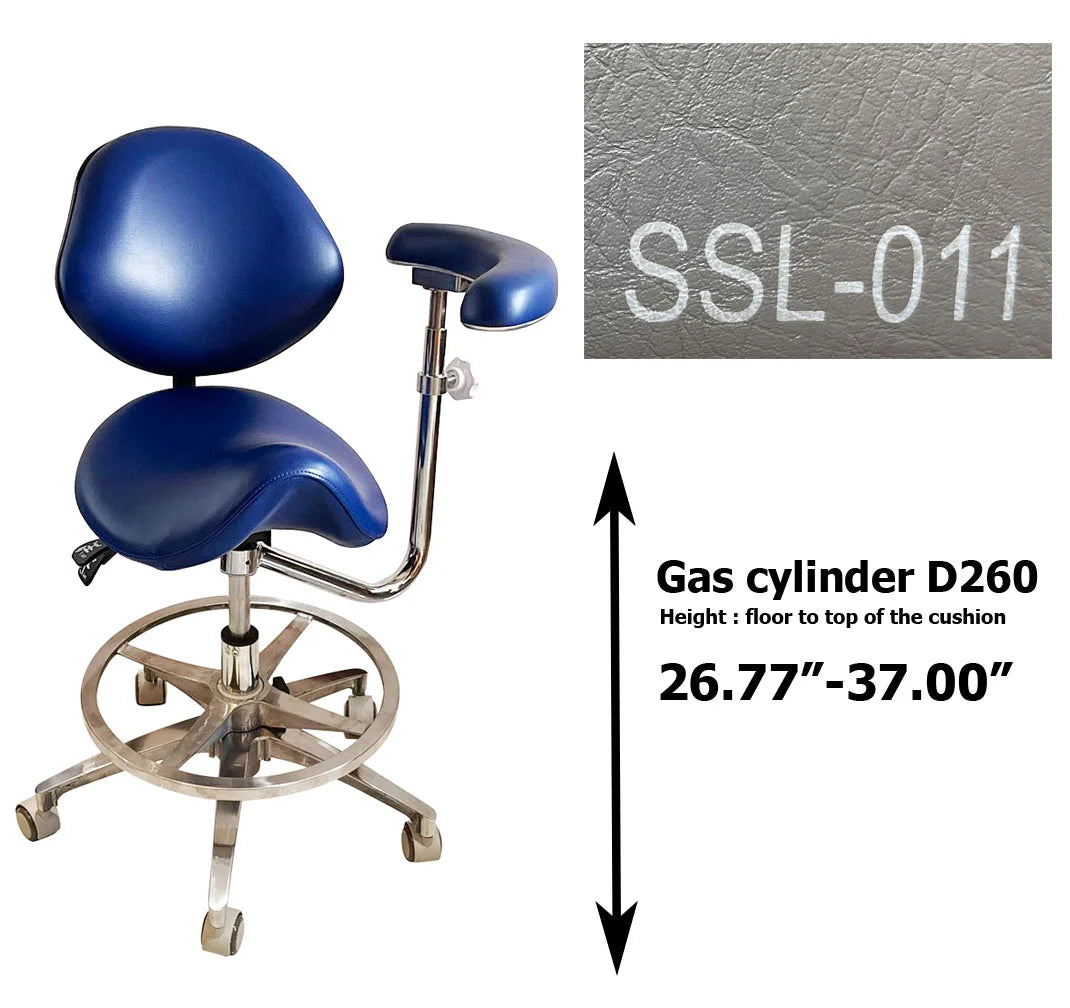 Dental saddle assistant chair S1262 PU leather