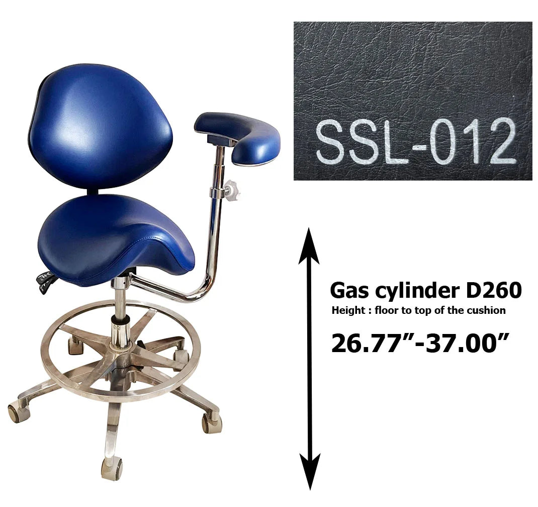Dental saddle assistant chair S1262 PU leather
