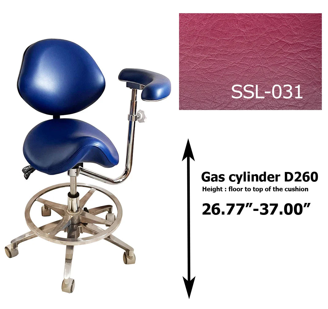 Dental saddle assistant chair S1262 PU leather