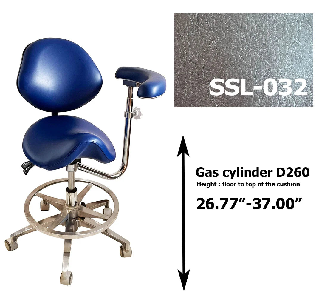 Dental saddle assistant chair S1262 PU leather