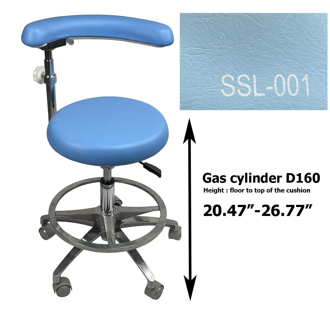 S1263 Medical grade vinyl PU molded uphostery Dental stool dental assistant chair