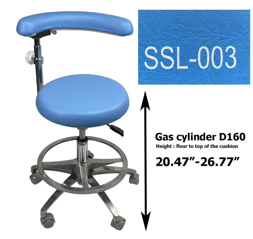 S1263 Medical grade vinyl PU molded uphostery Dental stool dental assistant chair
