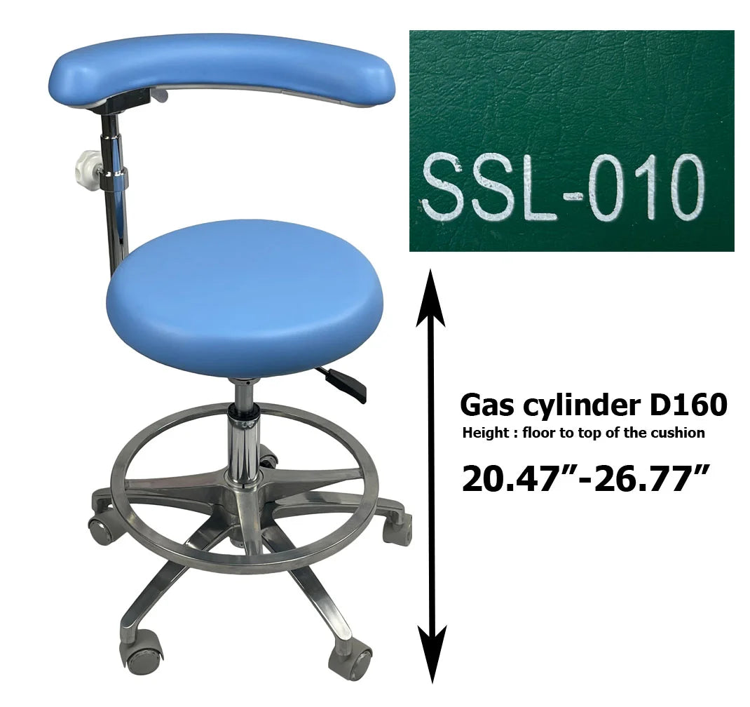 S1263 Medical grade vinyl PU molded uphostery Dental stool dental assistant chair