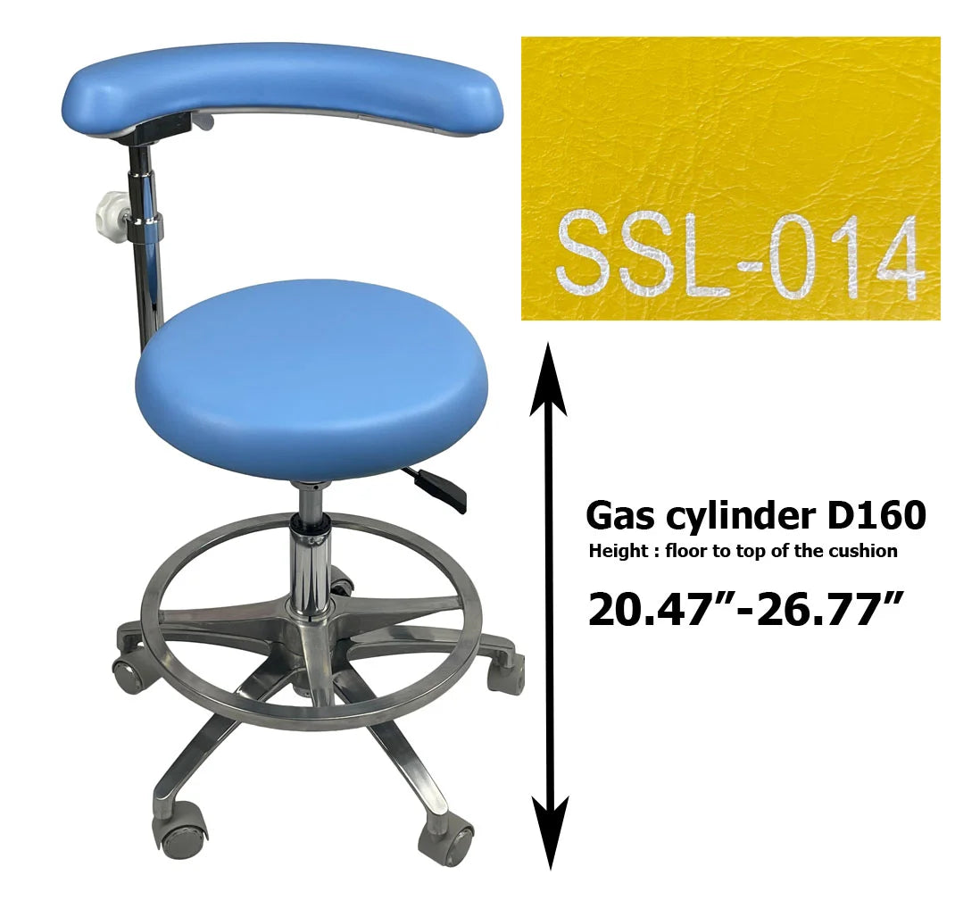 S1263 Medical grade vinyl PU molded uphostery Dental stool dental assistant chair