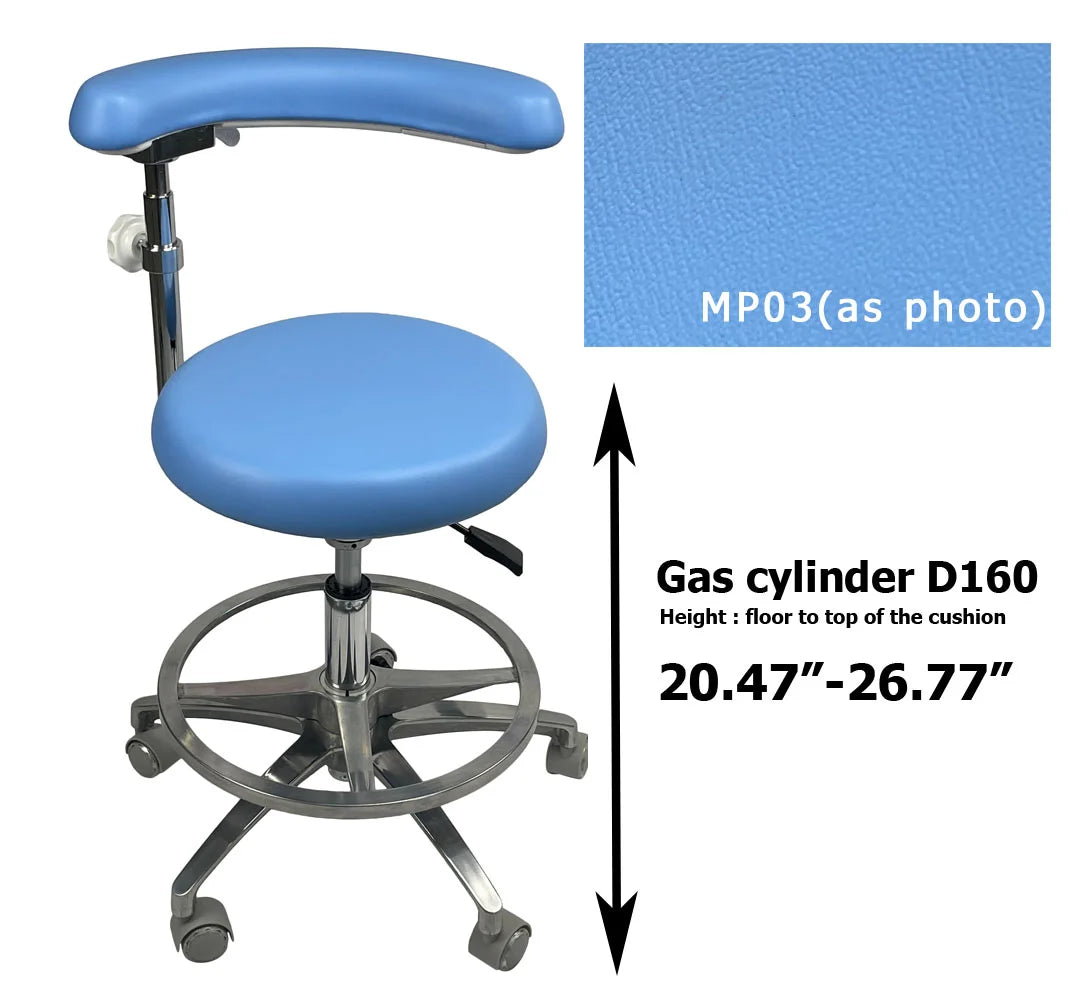 S1263 Medical grade vinyl PU molded uphostery Dental stool dental assistant chair