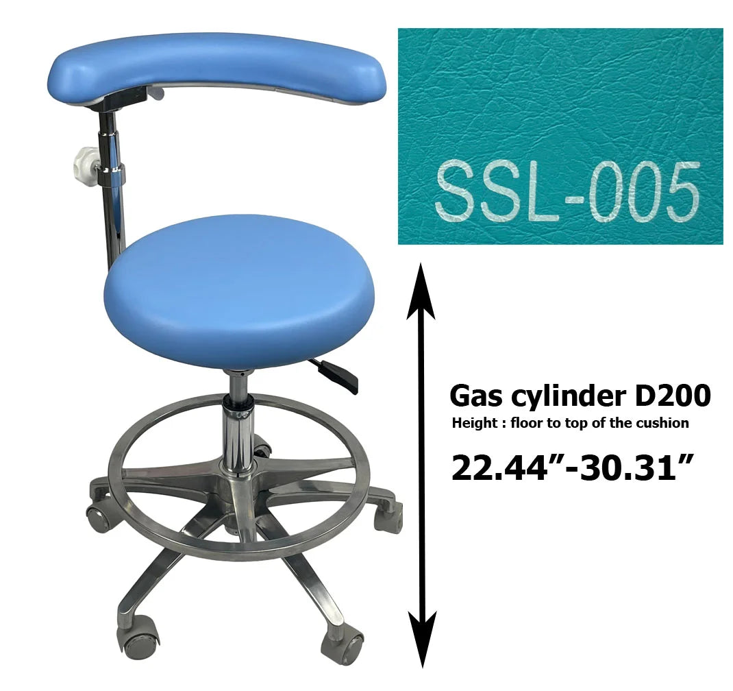 S1263 Medical grade vinyl PU molded uphostery Dental stool dental assistant chair