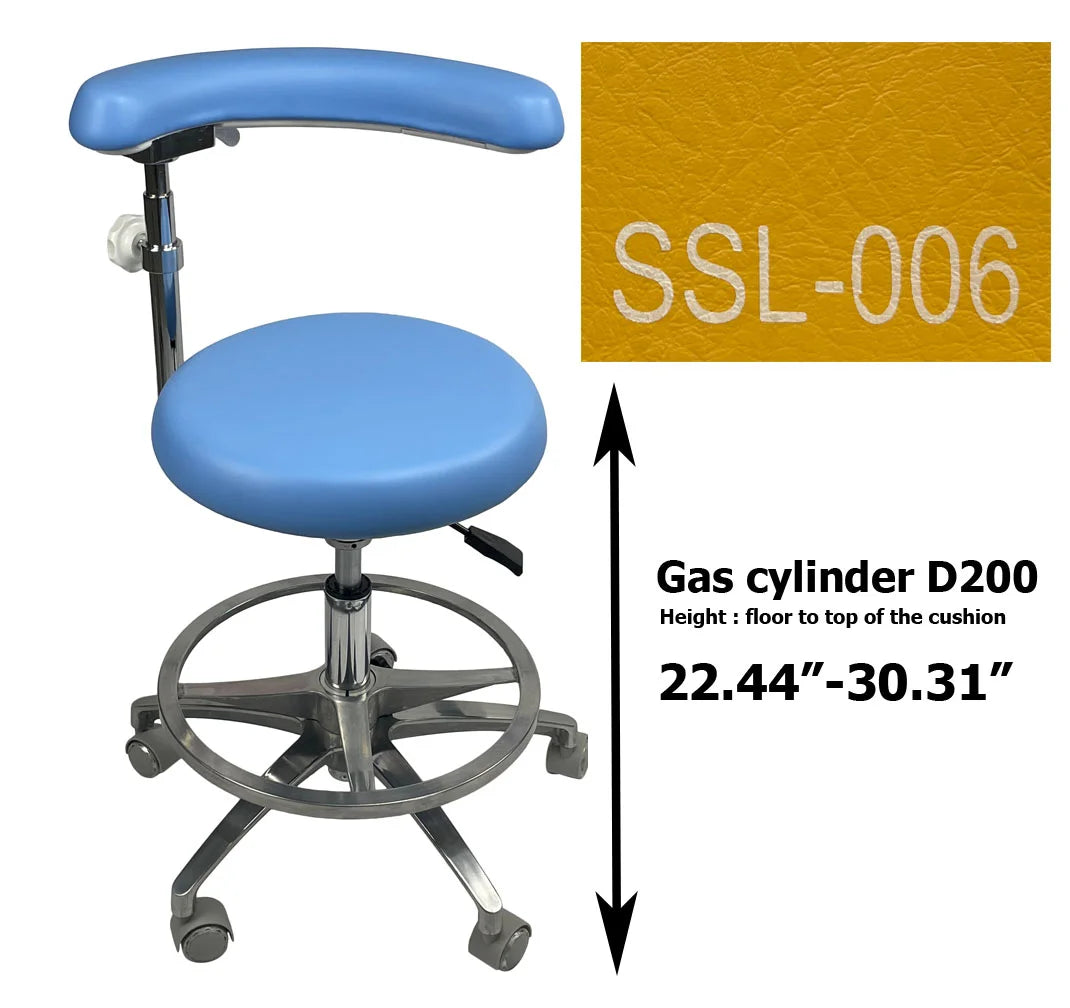 S1263 Medical grade vinyl PU molded uphostery Dental stool dental assistant chair