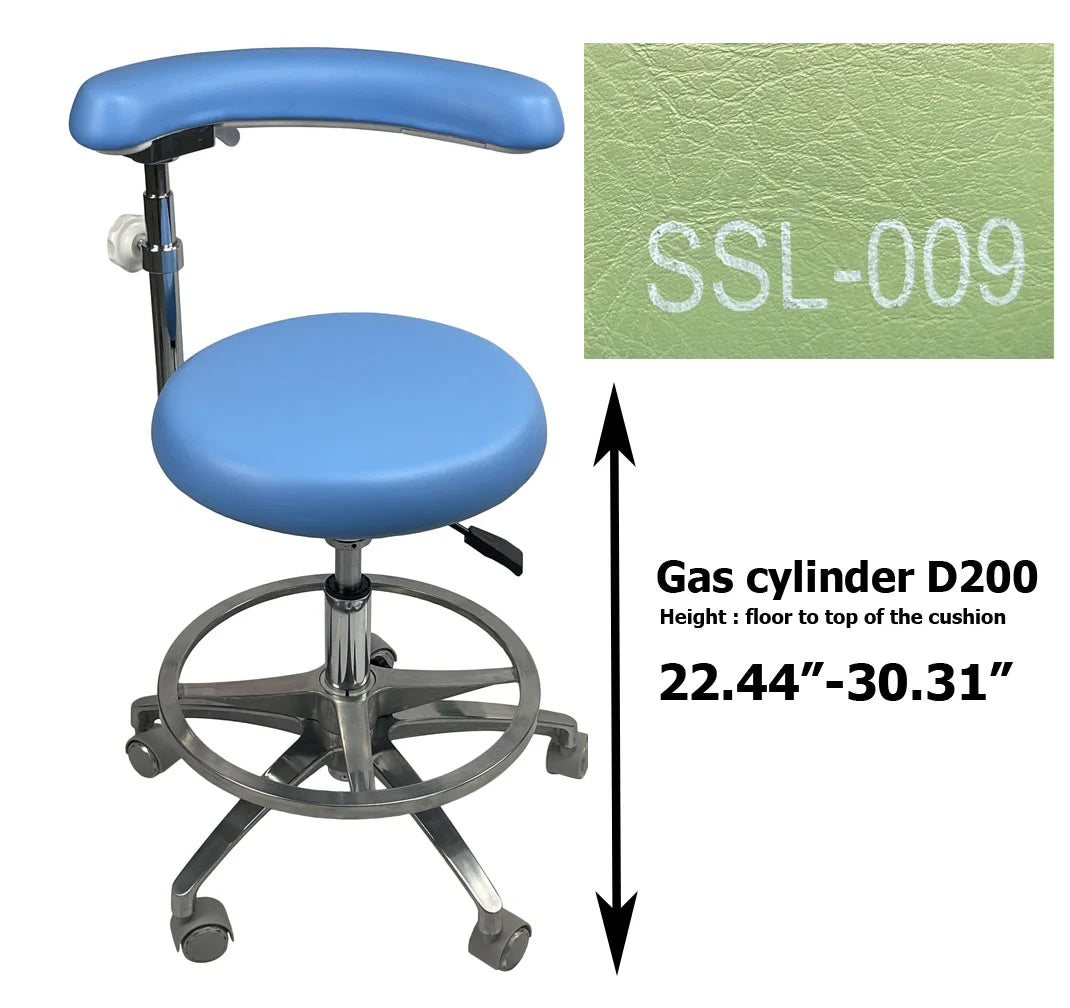 S1263 Medical grade vinyl PU molded uphostery Dental stool dental assistant chair