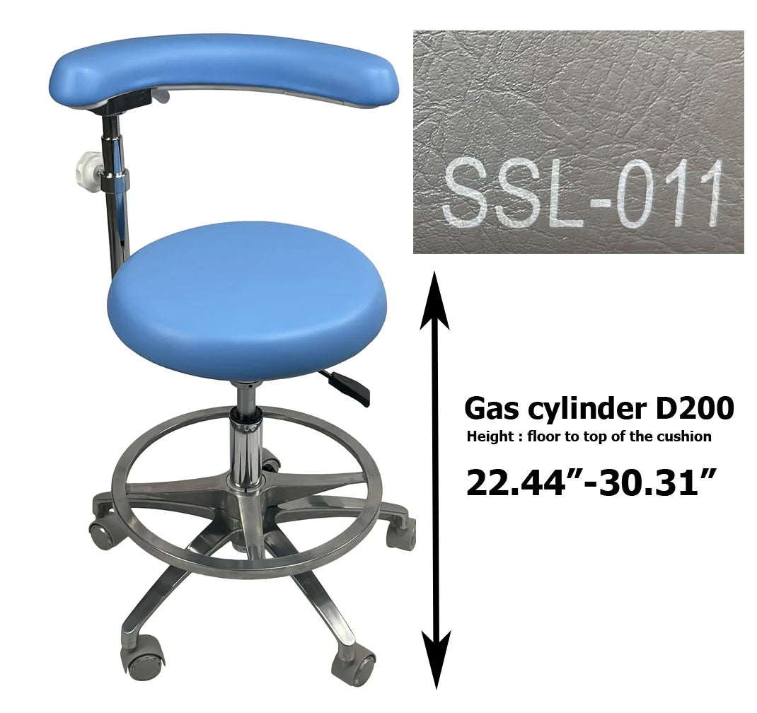 S1263 Medical grade vinyl PU molded uphostery Dental stool dental assistant chair
