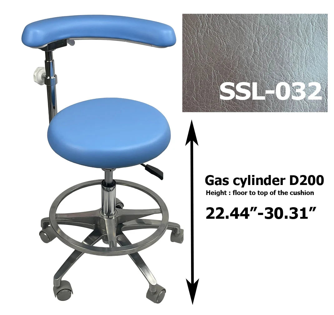 S1263 Medical grade vinyl PU molded uphostery Dental stool dental assistant chair