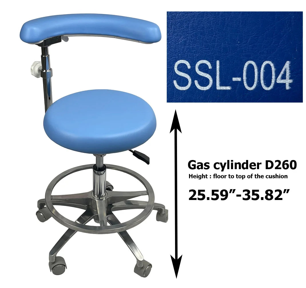 S1263 Medical grade vinyl PU molded uphostery Dental stool dental assistant chair