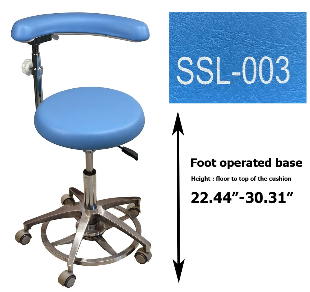S1263 Medical grade vinyl PU molded uphostery Dental stool dental assistant chair