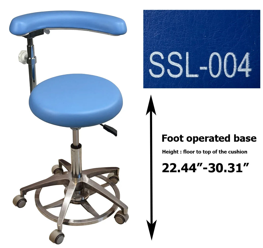 S1263 Medical grade vinyl PU molded uphostery Dental stool dental assistant chair