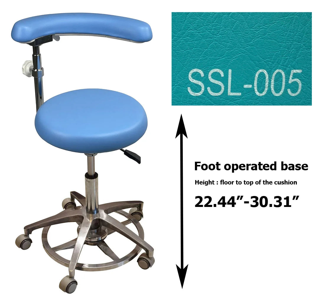 S1263 Medical grade vinyl PU molded uphostery Dental stool dental assistant chair