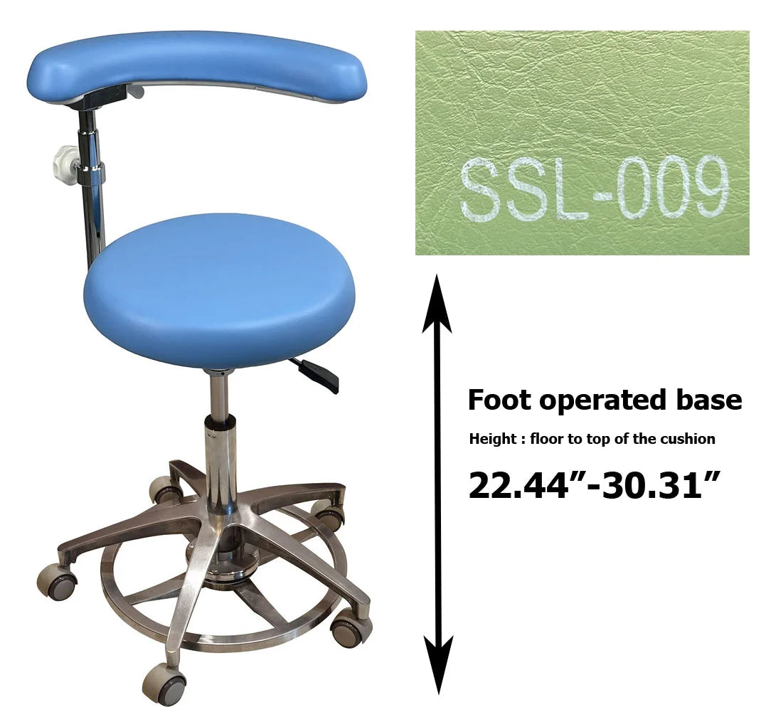 S1263 Medical grade vinyl PU molded uphostery Dental stool dental assistant chair