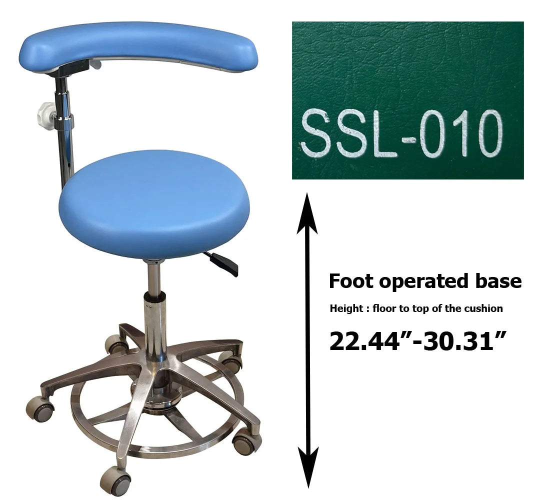 S1263 Medical grade vinyl PU molded uphostery Dental stool dental assistant chair