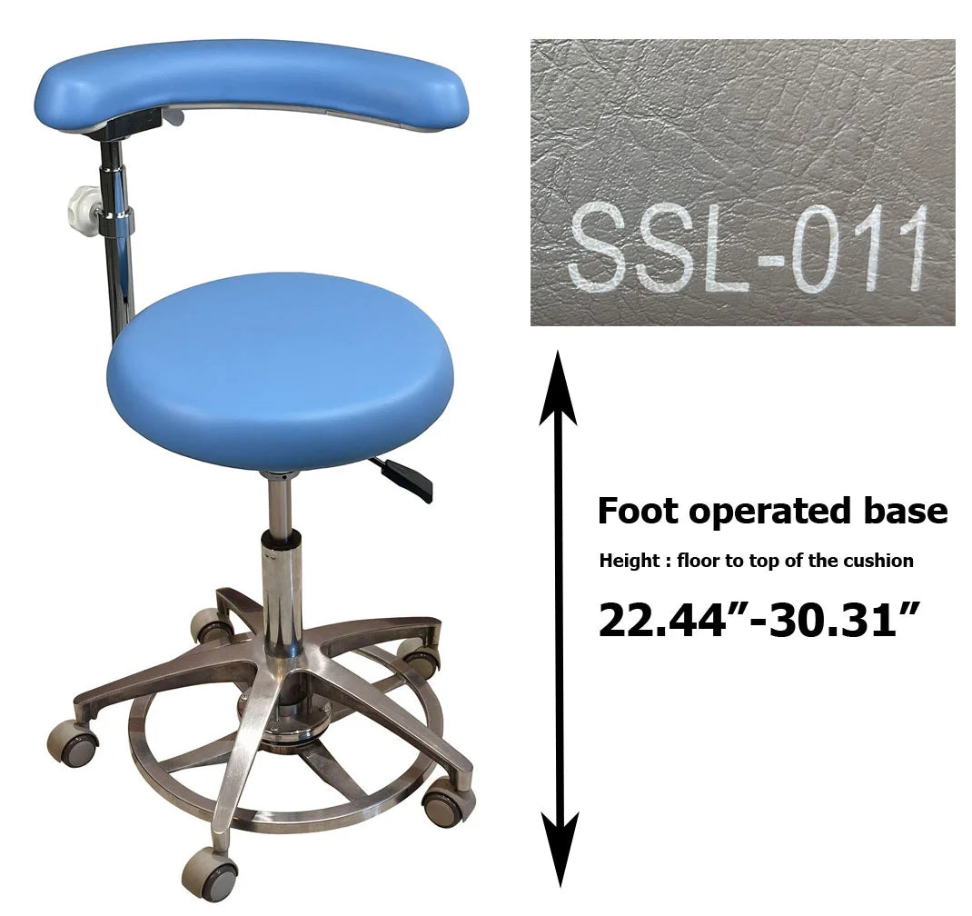 S1263 Medical grade vinyl PU molded uphostery Dental stool dental assistant chair