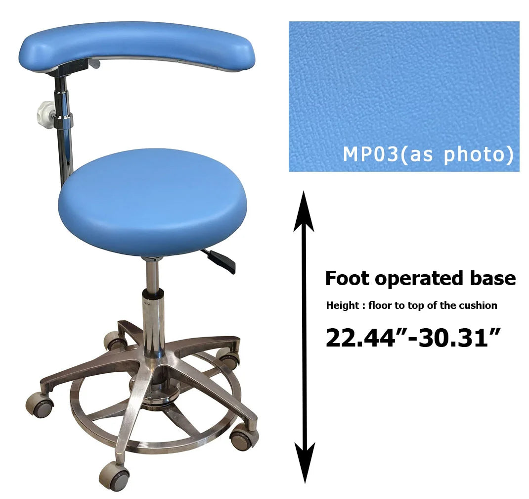 S1263 Medical grade vinyl PU molded uphostery Dental stool dental assistant chair