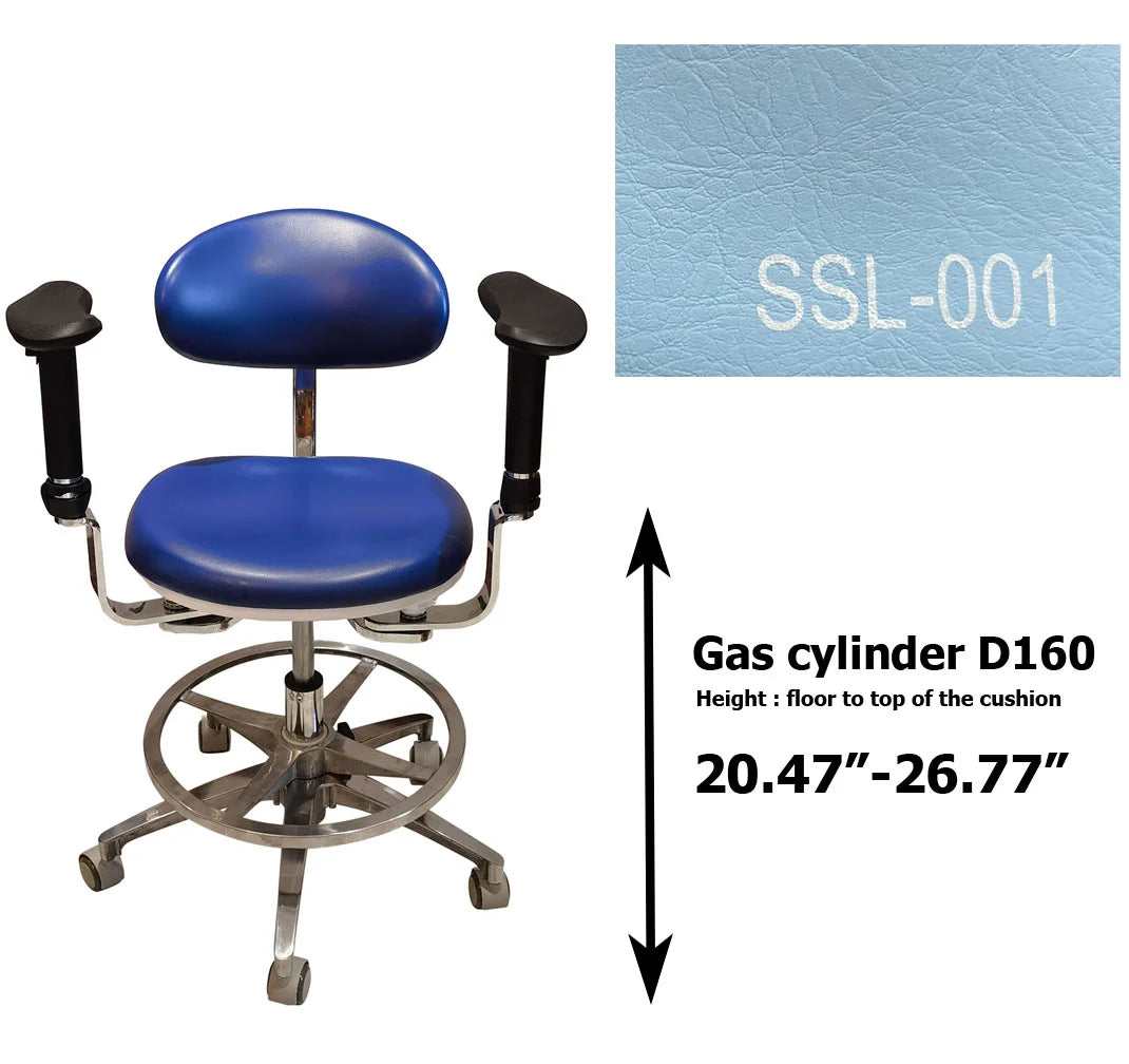 S1290  PU leather Dental Operated chair Stool dental operating stool, surgeon operating chair microsurgeon chair