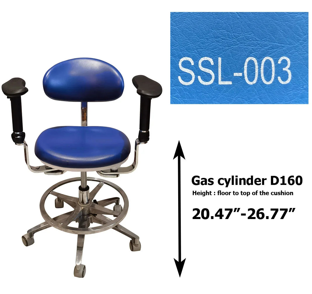 S1290  PU leather Dental Operated chair Stool dental operating stool, surgeon operating chair microsurgeon chair