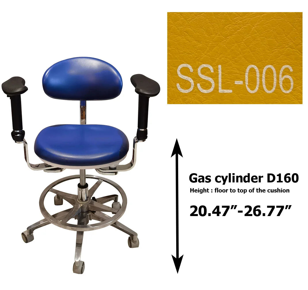 S1290  PU leather Dental Operated chair Stool dental operating stool, surgeon operating chair microsurgeon chair