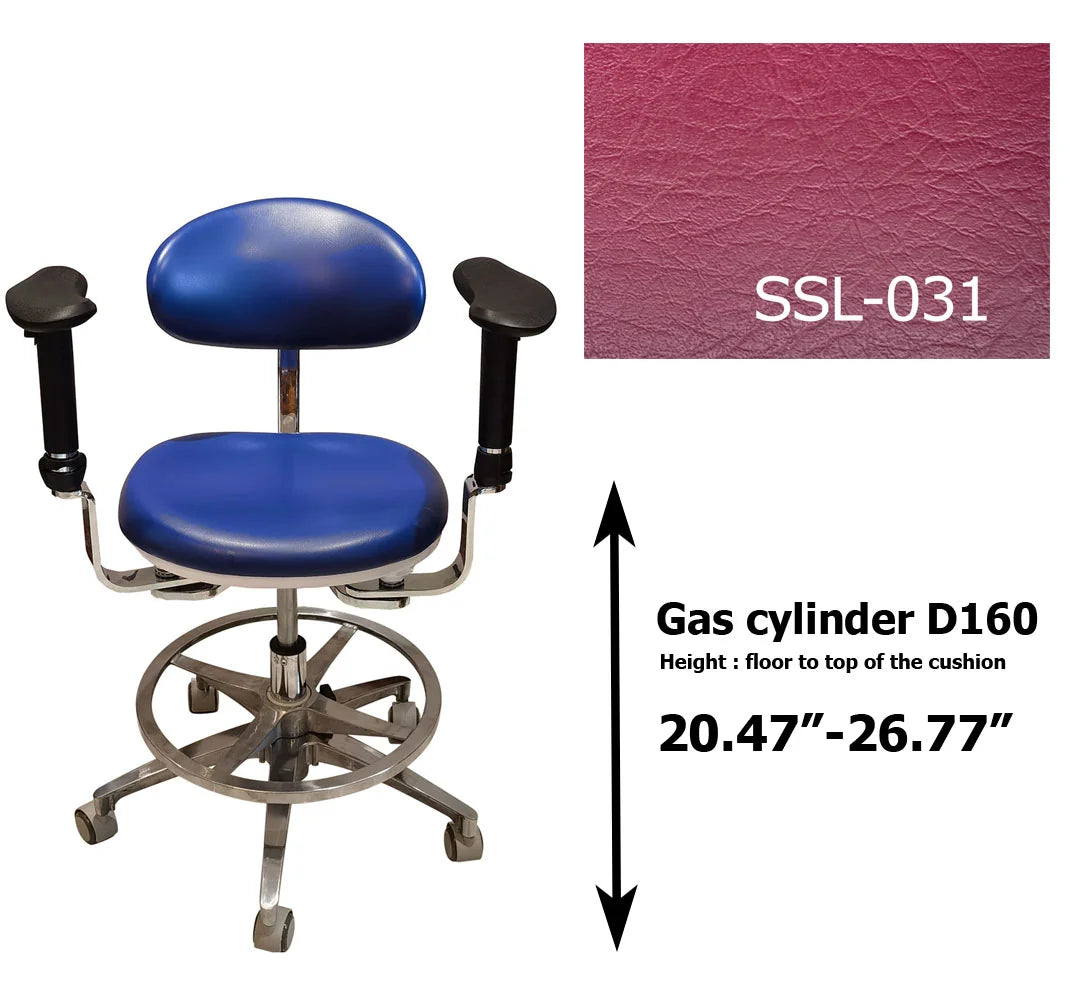 S1290  PU leather Dental Operated chair Stool dental operating stool, surgeon operating chair microsurgeon chair