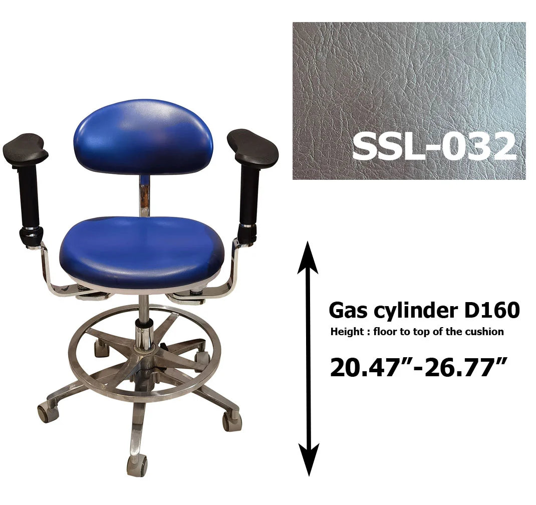S1290  PU leather Dental Operated chair Stool dental operating stool, surgeon operating chair microsurgeon chair