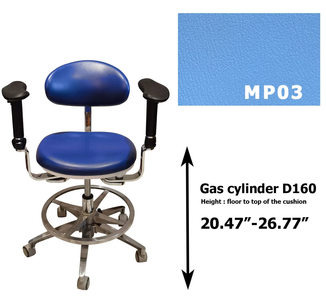 S1290  PU leather Dental Operated chair Stool dental operating stool, surgeon operating chair microsurgeon chair