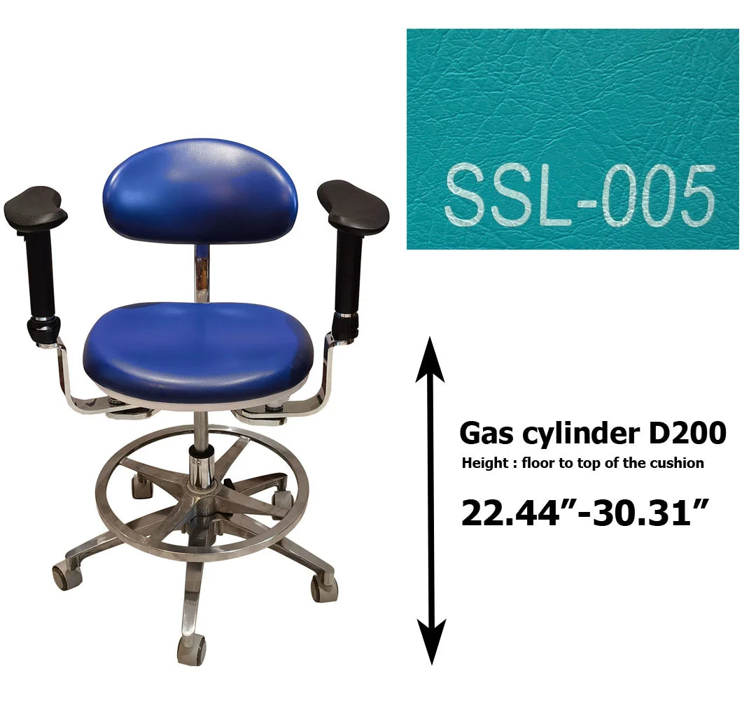 S1290  PU leather Dental Operated chair Stool dental operating stool, surgeon operating chair microsurgeon chair