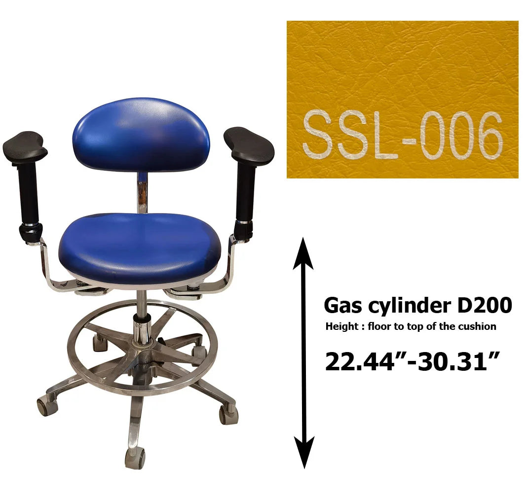 S1290  PU leather Dental Operated chair Stool dental operating stool, surgeon operating chair microsurgeon chair