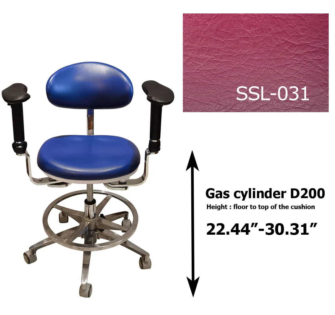 S1290  PU leather Dental Operated chair Stool dental operating stool, surgeon operating chair microsurgeon chair
