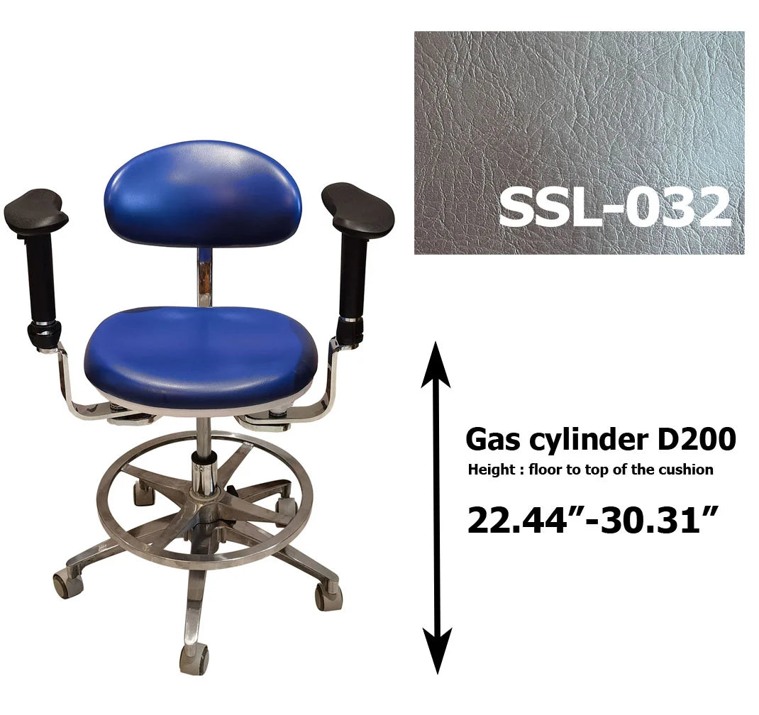 S1290  PU leather Dental Operated chair Stool dental operating stool, surgeon operating chair microsurgeon chair