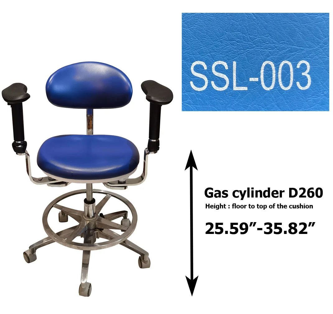 S1290  PU leather Dental Operated chair Stool dental operating stool, surgeon operating chair microsurgeon chair