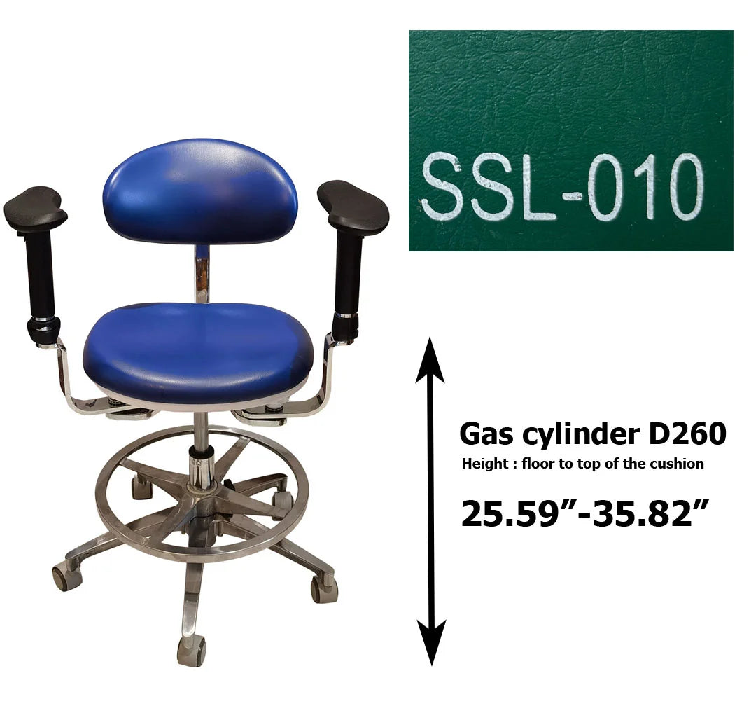 S1290  PU leather Dental Operated chair Stool dental operating stool, surgeon operating chair microsurgeon chair