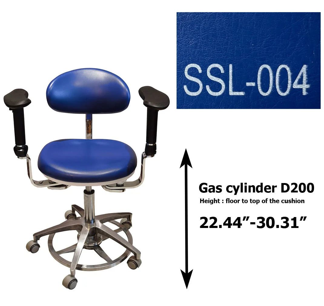 S1290  PU leather Dental Operated chair Stool dental operating stool, surgeon operating chair microsurgeon chair