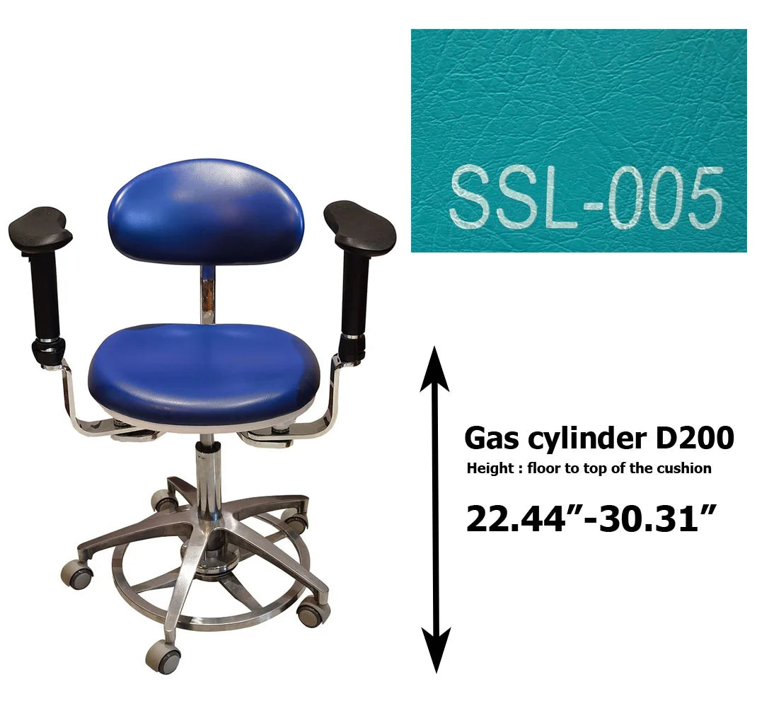 S1290  PU leather Dental Operated chair Stool dental operating stool, surgeon operating chair microsurgeon chair
