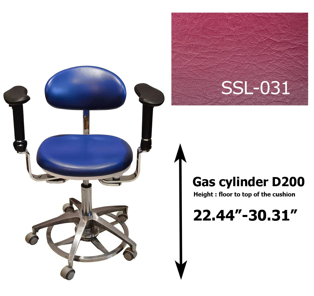 S1290  PU leather Dental Operated chair Stool dental operating stool, surgeon operating chair microsurgeon chair