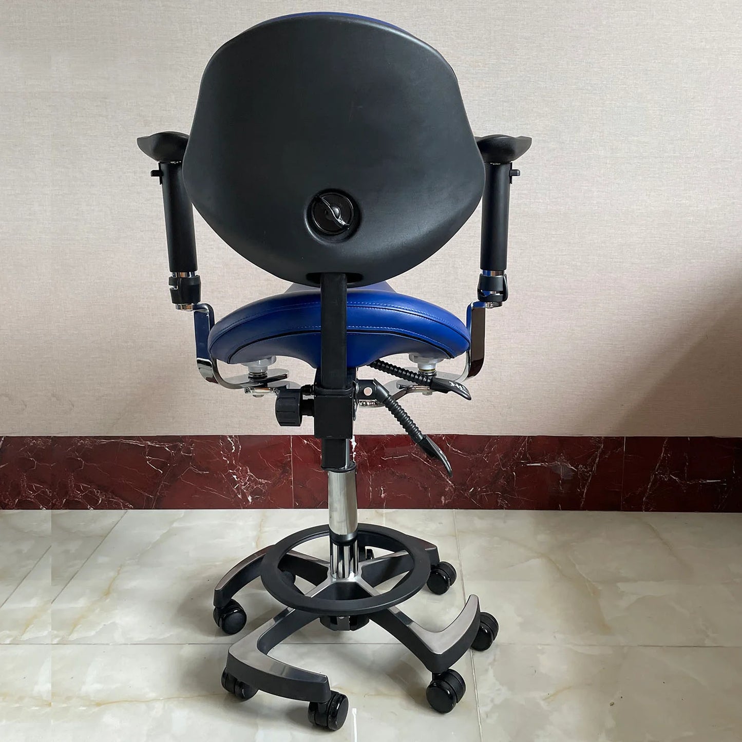 S1292 Dental Saddle Operated surgeon chair Microscope chair