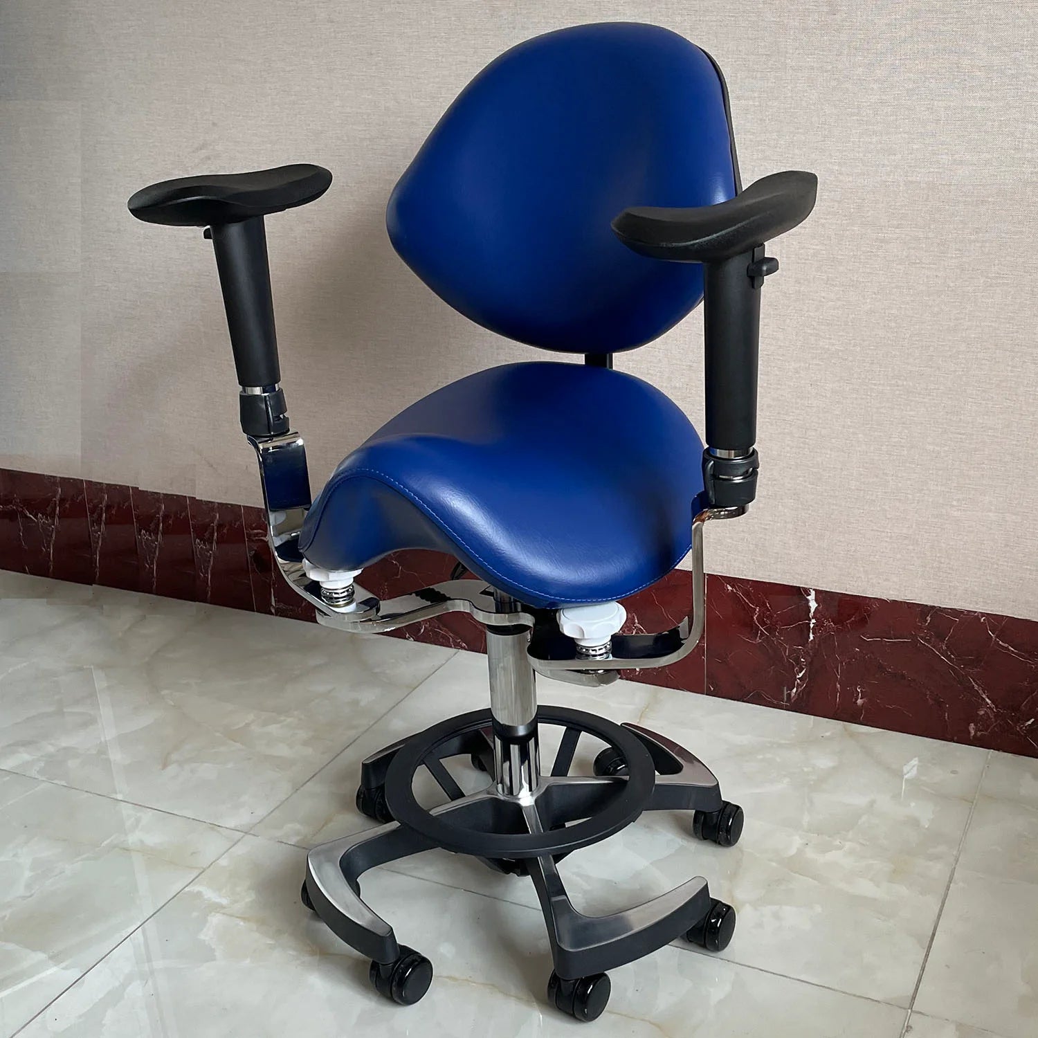 surgery stool with flexible armrest