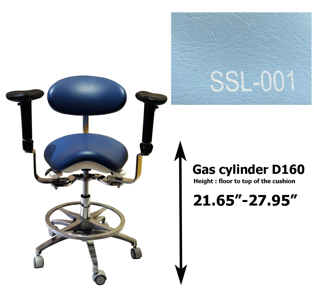 S1293 Ergonomic dental  saddle  chair  stool for dentist surgical examination